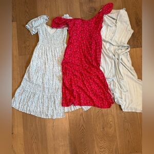 Floral and denim Dress set